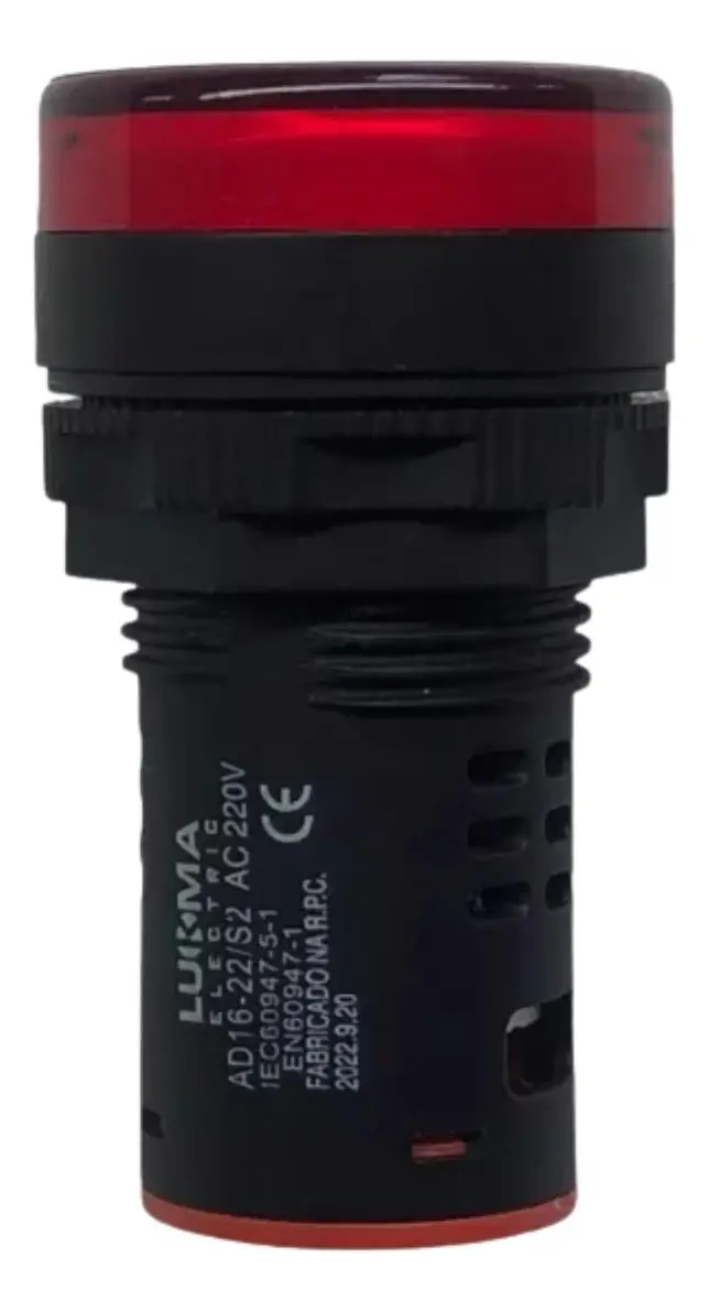 D_NQ_NP_2X_984434-MLB83174608062_042025-F-sinaleiro-led-redondo-luz-vermelha-220v-22mm-lukma